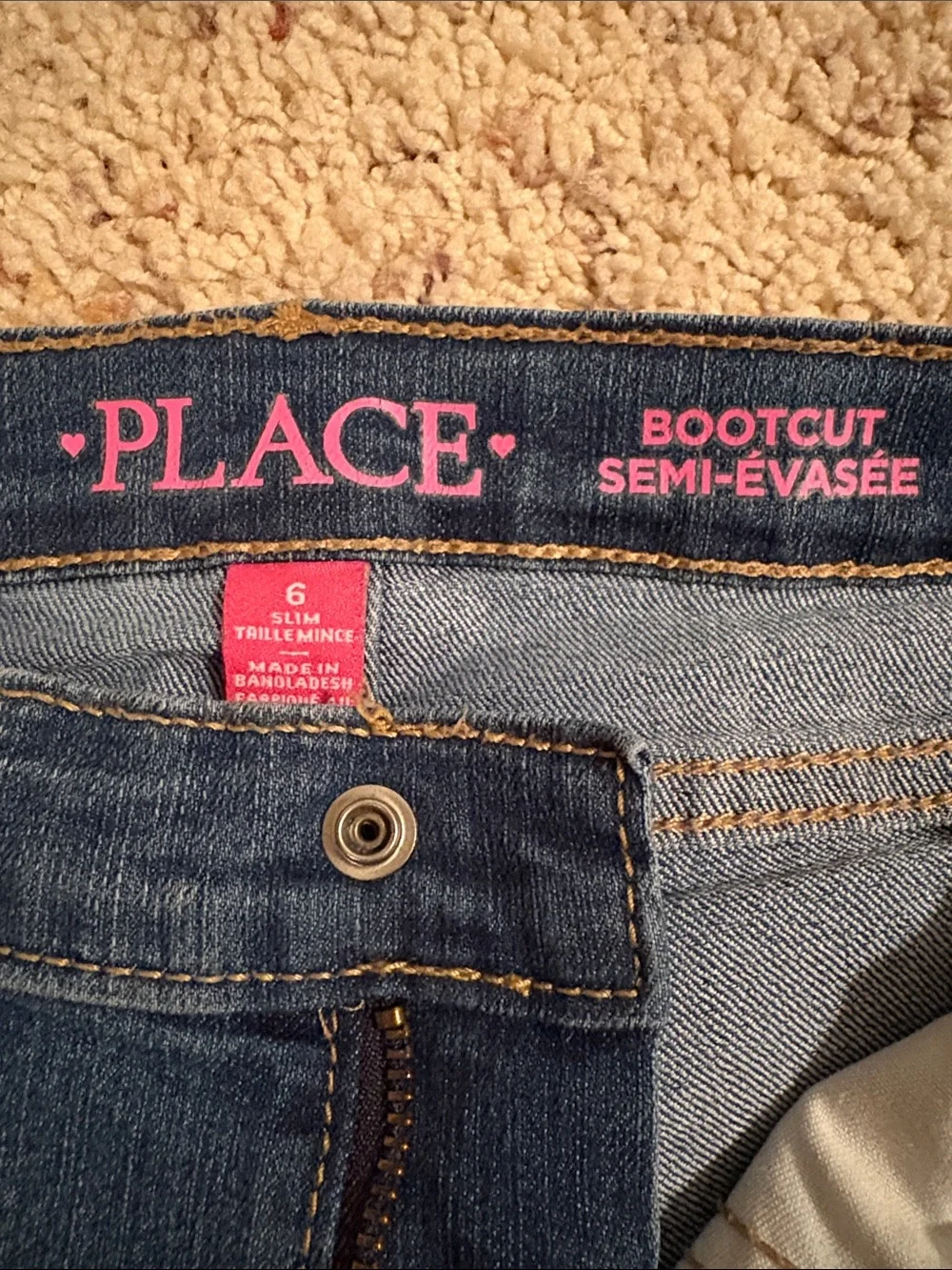 The Children's Place Dark Blue Girls' Bootcut Jeans